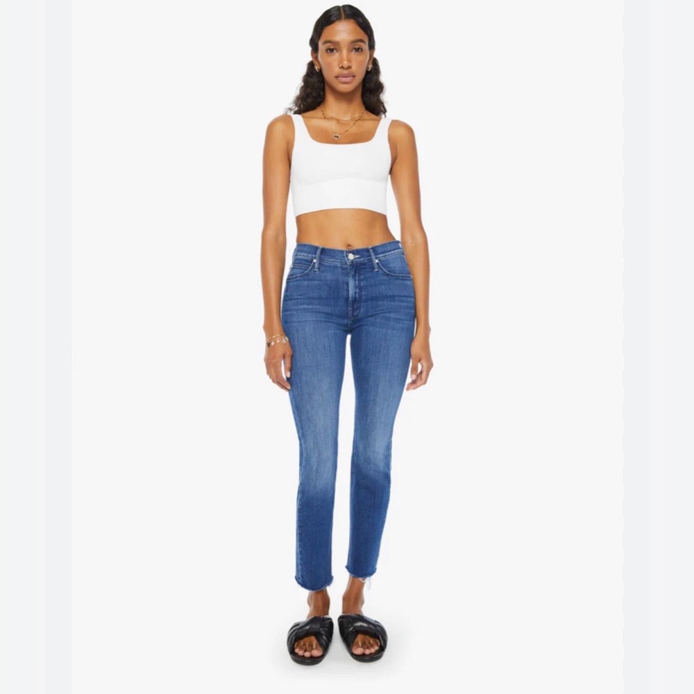 Slim High-Rise Women's Jeans in Mid Blue